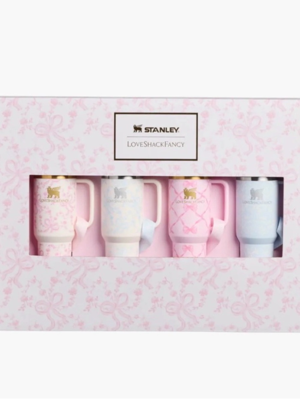 LoveShackFancy/ Stanley  Travel Mug Ornament Set NIB